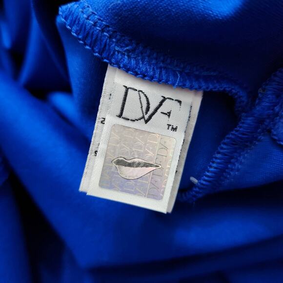 NWT Diane von Furstenberg Jeannie Blue Diamond Dress Size 12 - Picture 3 of 6